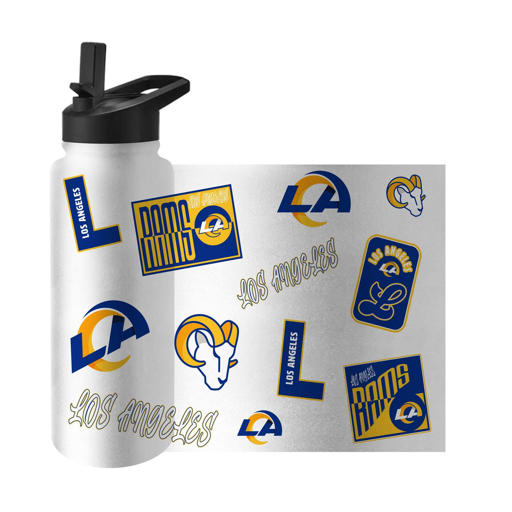LA Rams Dreamweave 34oz Quencher Bottle - Logo Brands - Flyclothing LLC