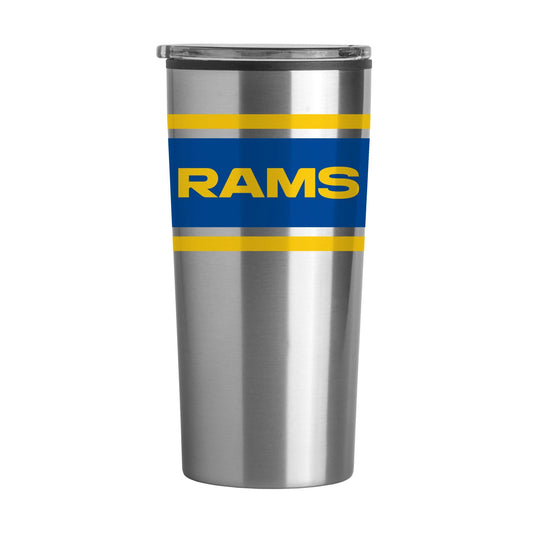 LA Rams Stripe 20 oz Fusion Tumbler - Logo Brands - Flyclothing LLC