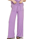 Zenana Ribbed Acid Wash Rayon Top & Pants Set - Trendsi - Flyclothing LLC
