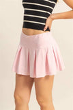 HYFVE Pleated Mini Skort - Trendsi - Flyclothing LLC