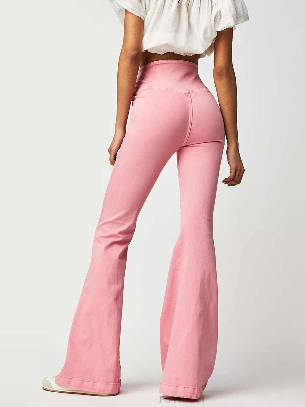 Asymmetric Waist Flare Jeans - Trendsi - Flyclothing LLC