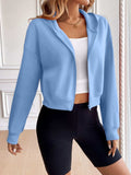 Ivy Lane Zip Up Dropped Shoulder Hooded Jacket - Trendsi - Flyclothing LLC