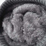 Cable Knit Solid Color Hat with Pompom - Trendsi - Flyclothing LLC