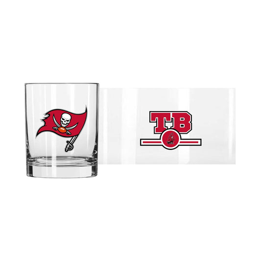 Tampa Bay Buccaneers 14oz Letterman Rocks Glass - Logo Brands - Flyclothing LLC