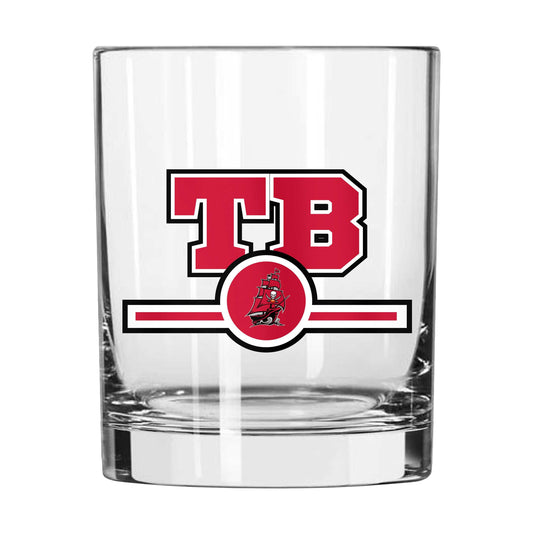 Tampa Bay Buccaneers 14oz Letterman Rocks Glass - Logo Brands - Flyclothing LLC