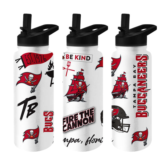 Tampa Bay Buccaneers 34oz Native Quencher Bottle - Logo Brands - Flyclothing LLC