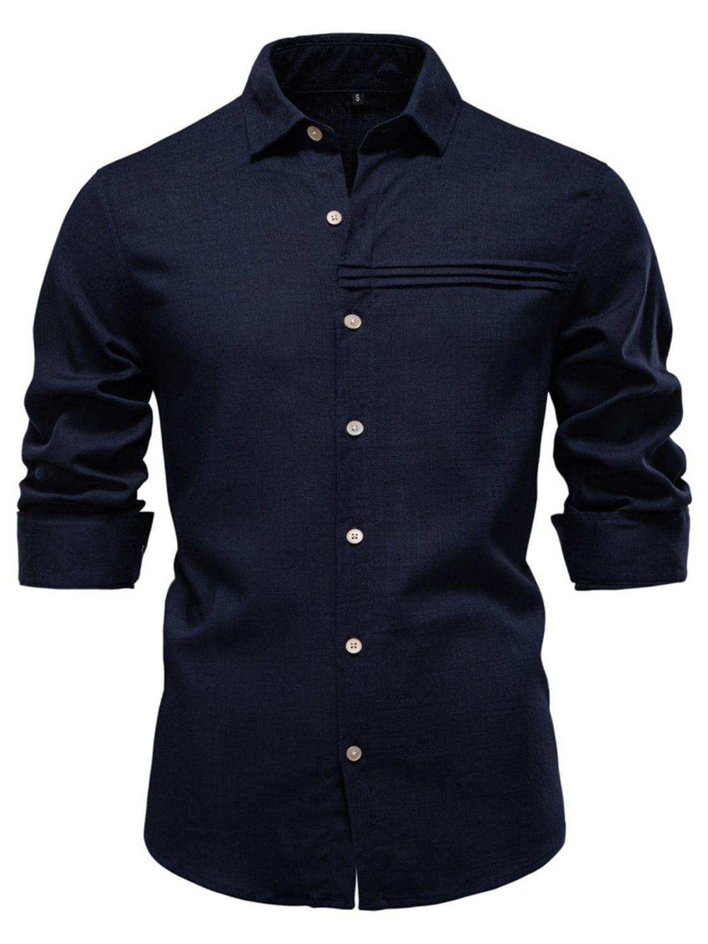 Men's Button Down Collared Neck Shirt - Trendsi - Flyclothing LLC