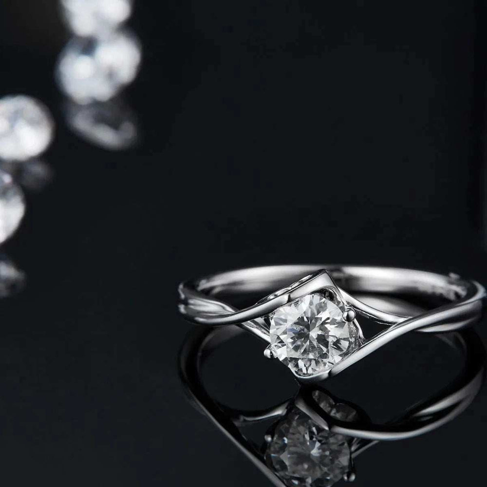 Moissanite 925 Sterling Silver Ring - Trendsi - Flyclothing LLC