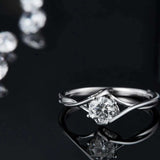 Moissanite 925 Sterling Silver Ring - Trendsi - Flyclothing LLC