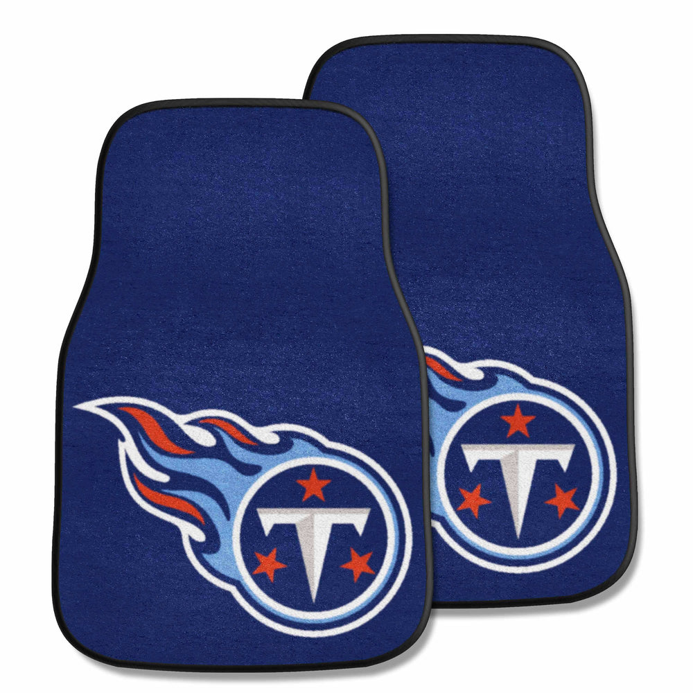 NFL - Tennessee Titans 2-pc Carpet Car Mat Set - Logo Brands - Flyclothing LLC
