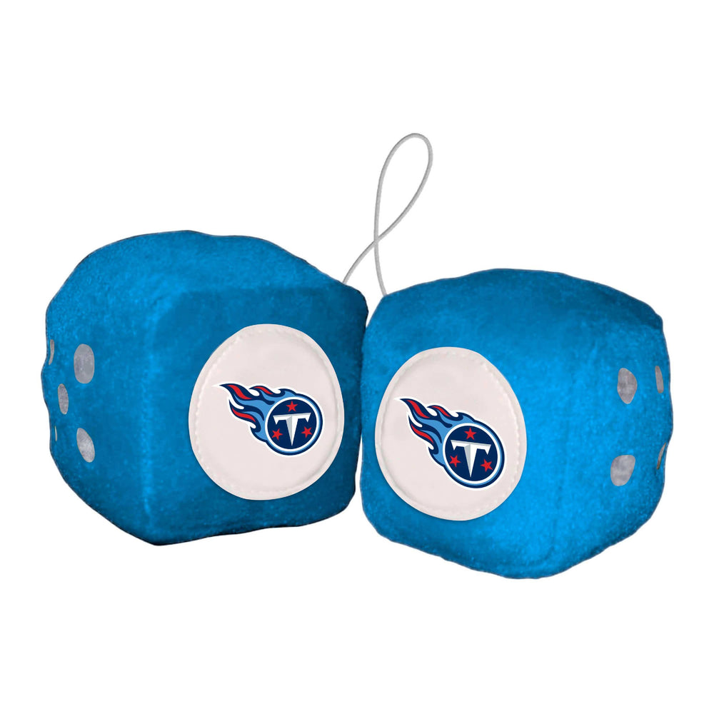 NFL - Tennessee Titans Fuzzy Dice - Logo Brands - Flyclothing LLC