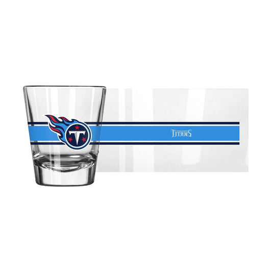 Tennessee Titans 2oz Stripe Shot Glass - Logo Brands - Flyclothing LLC