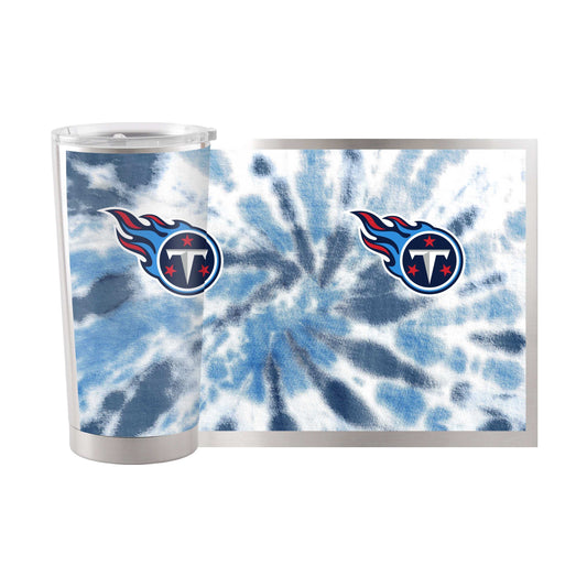 Tennessee Titans 20oz Tie Dye Stainless Steel Tumbler - Logo Brands - Flyclothing LLC