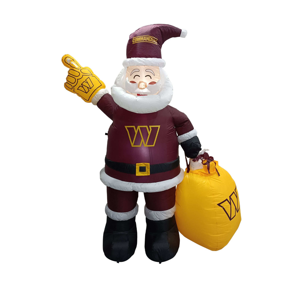 Washington Commanders Inflatable Santa - Logo Brands - Flyclothing LLC