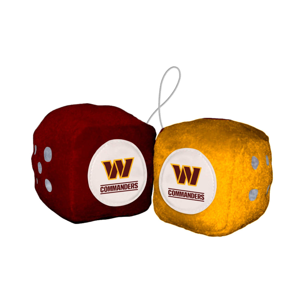 NFL - Washington Commanders Fuzzy Dice - Logo Brands - Flyclothing LLC