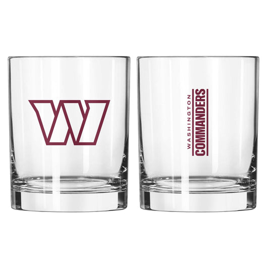 Washington Commanders 14oz Gameday Rocks Glass - Logo Brands - Flyclothing LLC