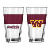 Washington Commanders 16oz Colorblock Pint Glass - Logo Brands - Flyclothing LLC