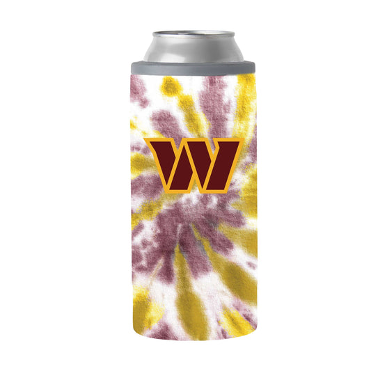 Washington Commanders 12oz Tie Dye Slim Can Coolie - Logo Brands - Flyclothing LLC