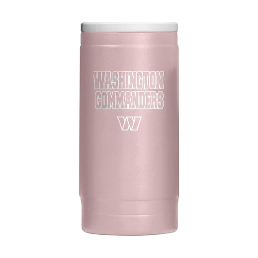 Washington Commanders Stencil Powder Coat Slim Can Coolie - Logo Brands - Flyclothing LLC