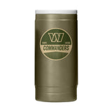 Washington Commanders Badge Powder Coat Slim Can Coolie - Logo Brands - Flyclothing LLC