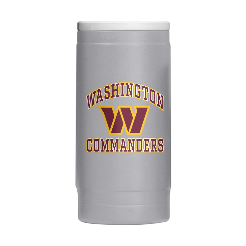 Washington Commanders 12oz Athletic Powdercoat SlimCan Coolie - Logo Brands - Flyclothing LLC