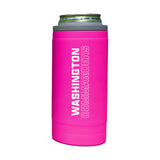 Washington Commanders 12oz Electric Stacked Soft Touch Slim Coolie - Logo Brands - Flyclothing LLC
