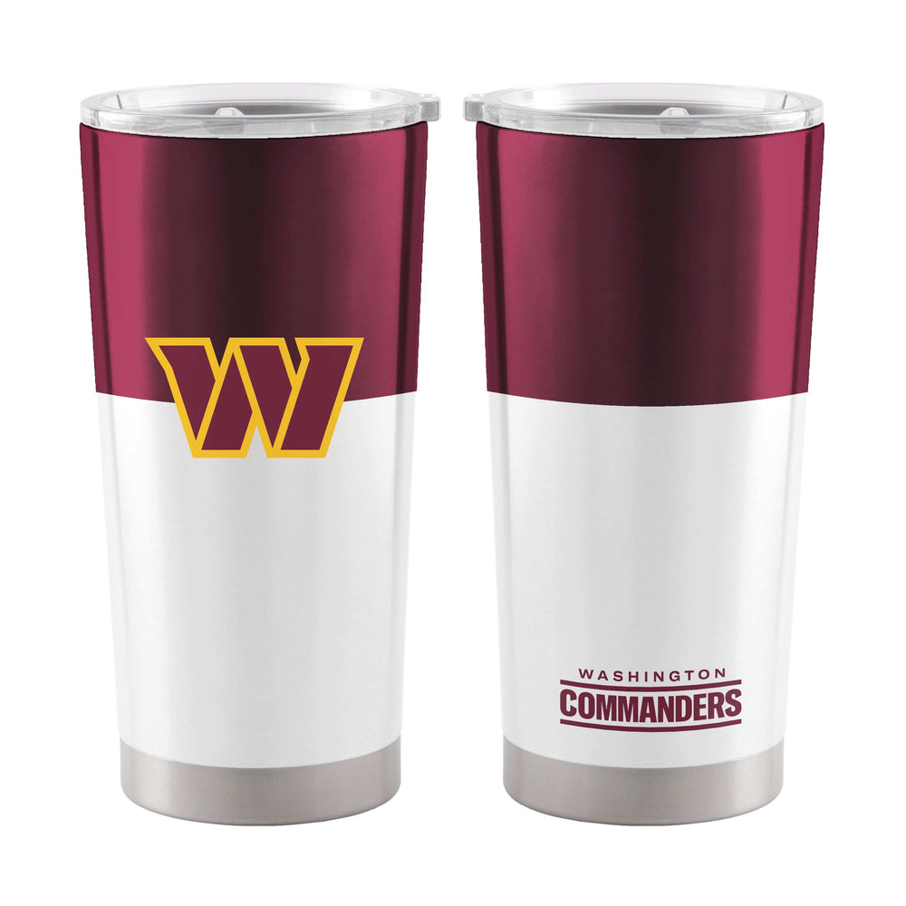 Washington Commanders 20oz Colorblock Stainless Tumbler - Logo Brands - Flyclothing LLC