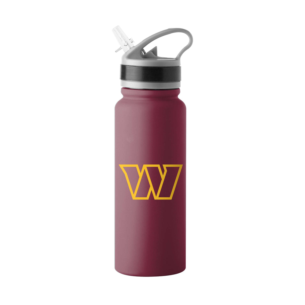 Washington Commanders 25oz Logo Stainless Single Wall Flip Top Bottle - Logo Brands - Flyclothing LLC