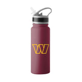 Washington Commanders 25oz Logo Stainless Single Wall Flip Top Bottle - Logo Brands - Flyclothing LLC