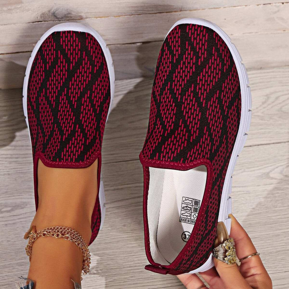Round Toe Flat Slip-Ons - Trendsi - Flyclothing LLC