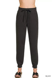 Zenana Drawstring Scuba Joggers with Pockets - Trendsi - Flyclothing LLC