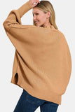 Zenana Side Sit Oversize Sweater - Trendsi - Flyclothing LLC