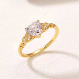 1.5 Carat Moissanite 925 Sterling Silver Heart Ring - Trendsi - Flyclothing LLC