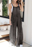 Frayed Exposed Seam Wide Leg Denim Overalls - Trendsi - Flyclothing LLC