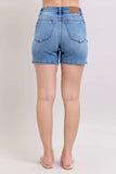Judy Blue Full Size 2 Button Denim Shorts with Pockets Plus Size - Trendsi - Flyclothing LLC
