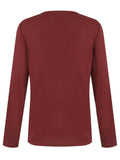 Half Button Long Sleeve T-Shirt - Trendsi - Flyclothing LLC