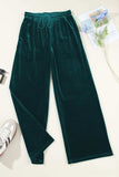 Drawstring Waist Wide Leg Active Pants - Trendsi - Flyclothing LLC