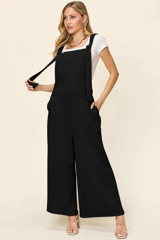 Double Take Full Size Sleeveless Wide Leg Jumpsuit - Trendsi - Flyclothing LLC