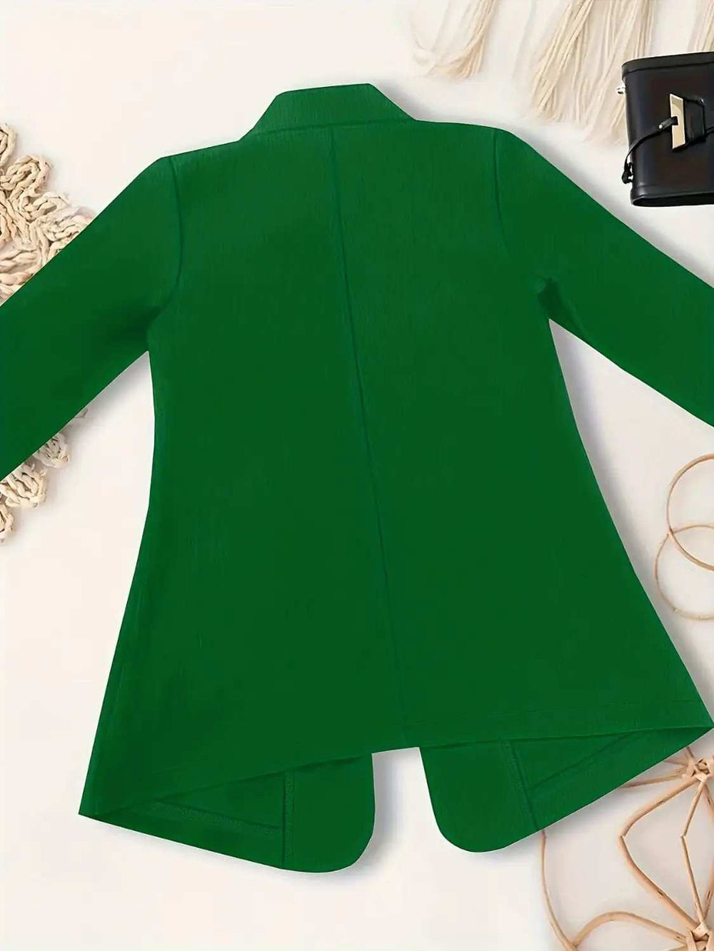 Open Front Long Sleeve Jacket - Trendsi - Flyclothing LLC