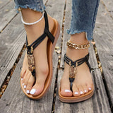 Toe Post Flats Sandals - Trendsi - Flyclothing LLC
