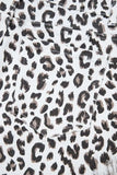 Leopard Frayed Hem Denim Shorts - Trendsi - Flyclothing LLC