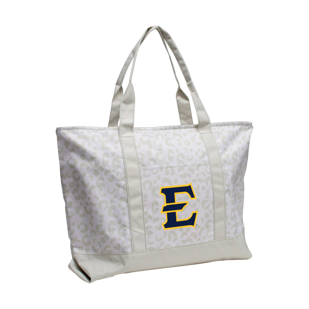 East TN State Leopard Pattern Tote - Logo Brands - Flyclothing LLC