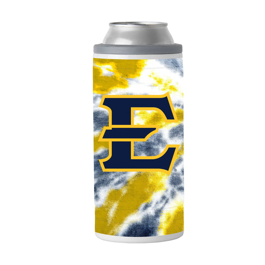 East TN State 12oz Tie Dye Slim Can Coolie - Logo Brands - Flyclothing LLC