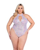 Roma Costume 6431 Sequin Fishnet Keyhole Romper - Roma Costume - Flyclothing LLC