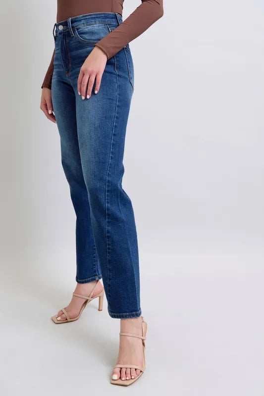 Judy Blue Full Size Side Seam Detail Straight Jeans with Pockets - Trendsi - Flyclothing LLC