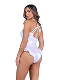 Roma Costume 6441 Metallic Iridescent Keyhole Romper - Roma Costume - Flyclothing LLC