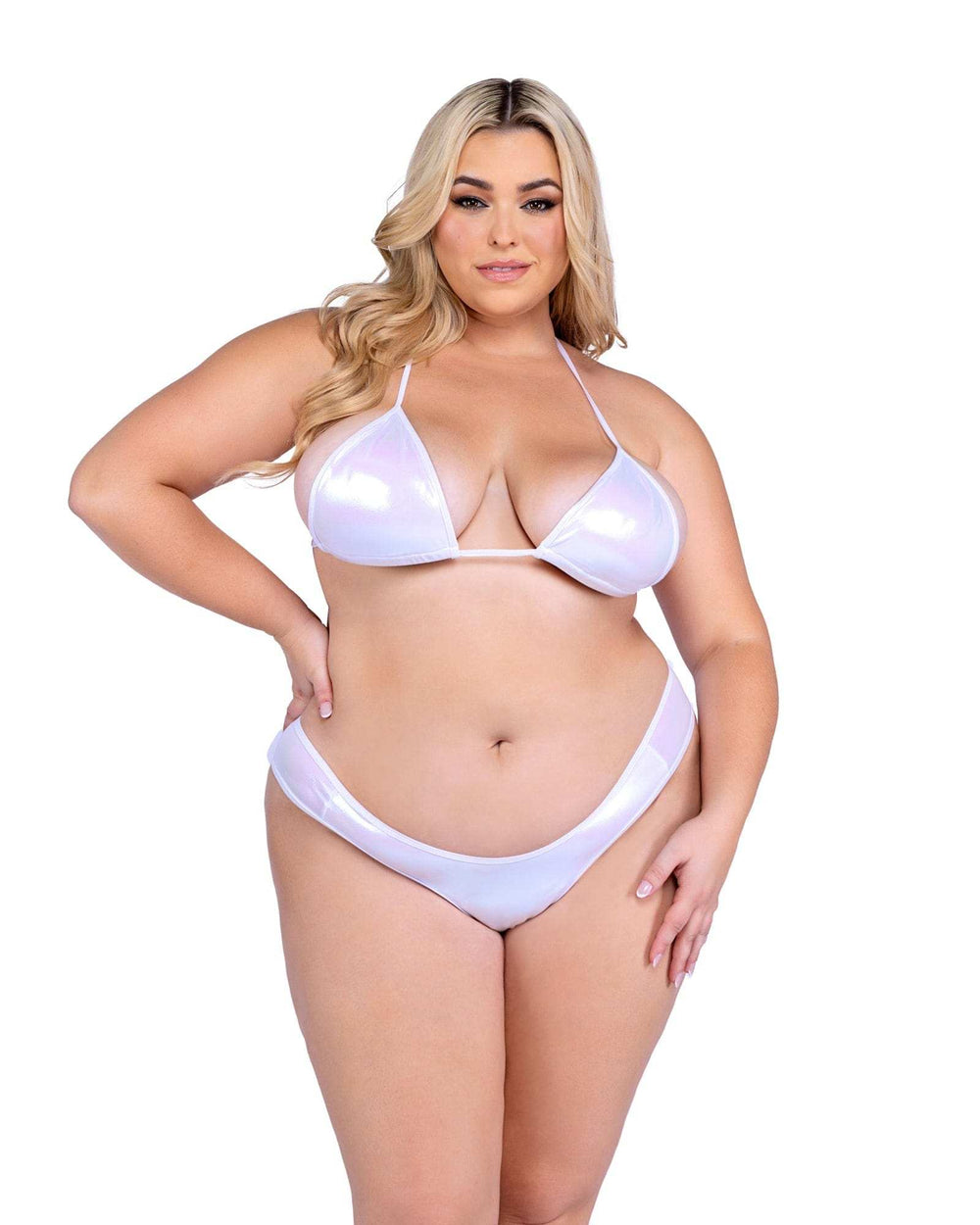 Roma Costume 6453 Metallic Iridescent Thong Back Shorts - Roma Costume - Flyclothing LLC