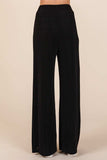 Mittoshop Elastic Waist Pants with Side Pockets - Trendsi - Flyclothing LLC