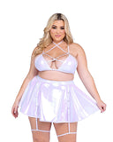 Roma Costume 6454 Metallic Iridescent Criss Cross Bikini Top - Roma Costume - Flyclothing LLC