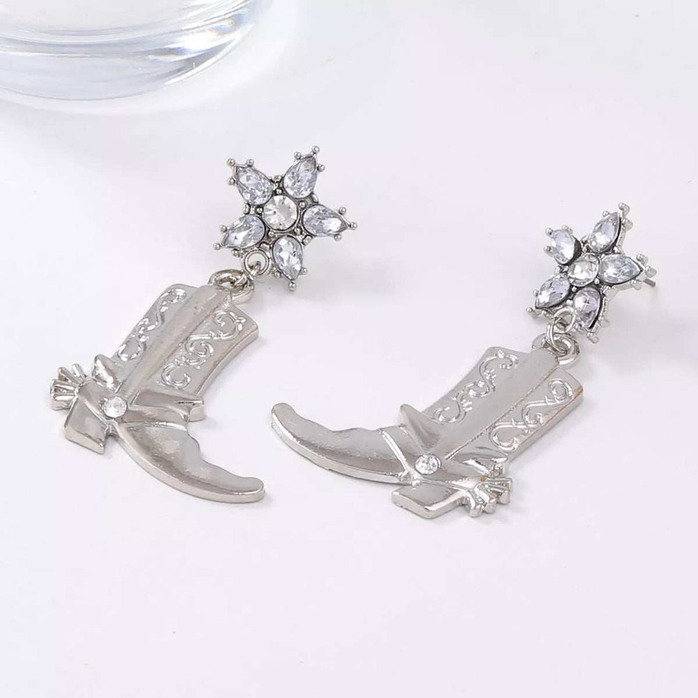 Western Style Boot Dangle Earrings - Trendsi - Flyclothing LLC
